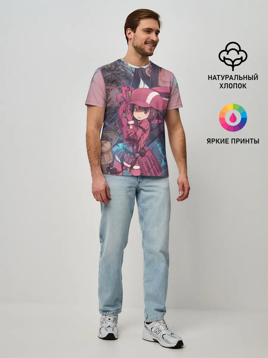 Мужская базовая футболка / Призрачная пуля