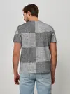 Мужская базовая футболка / Denim Patchwork