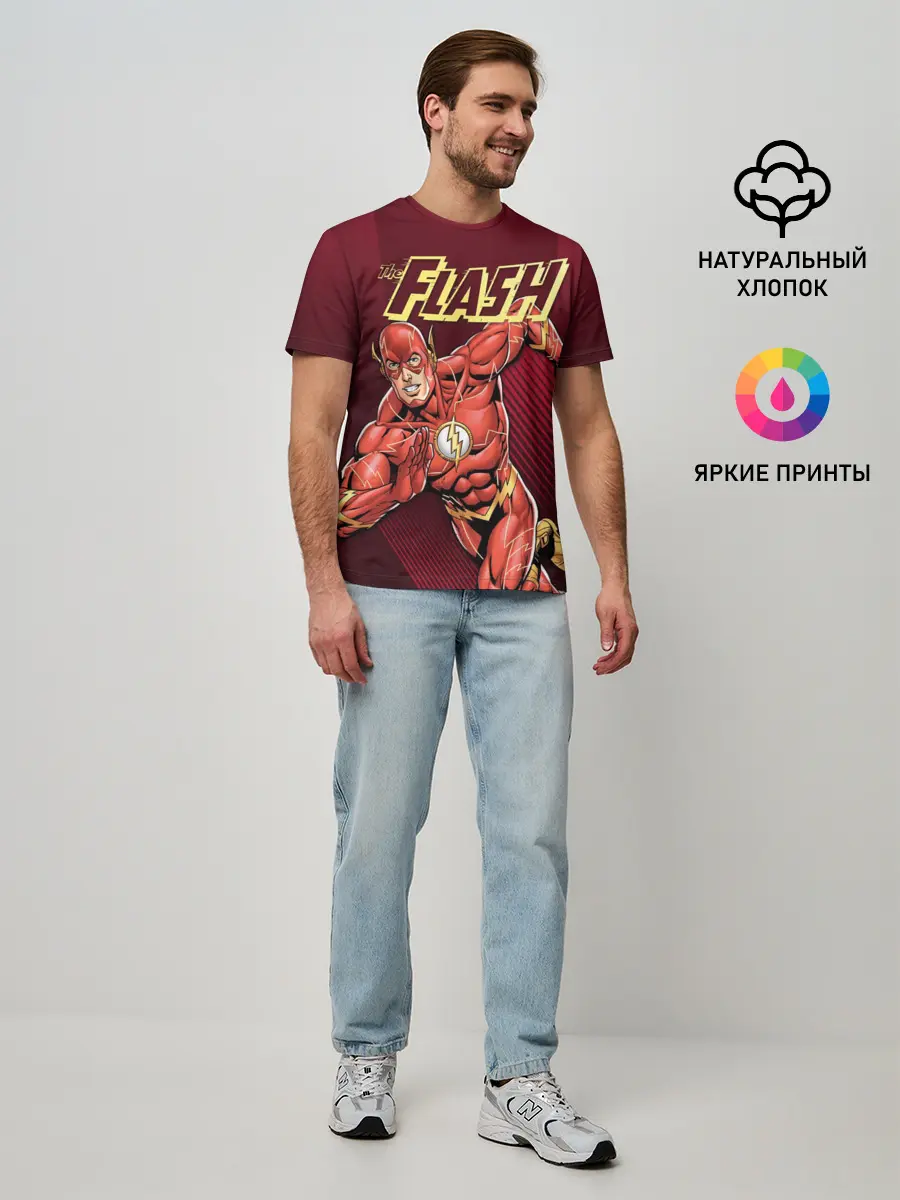 Мужская базовая футболка / The Flash