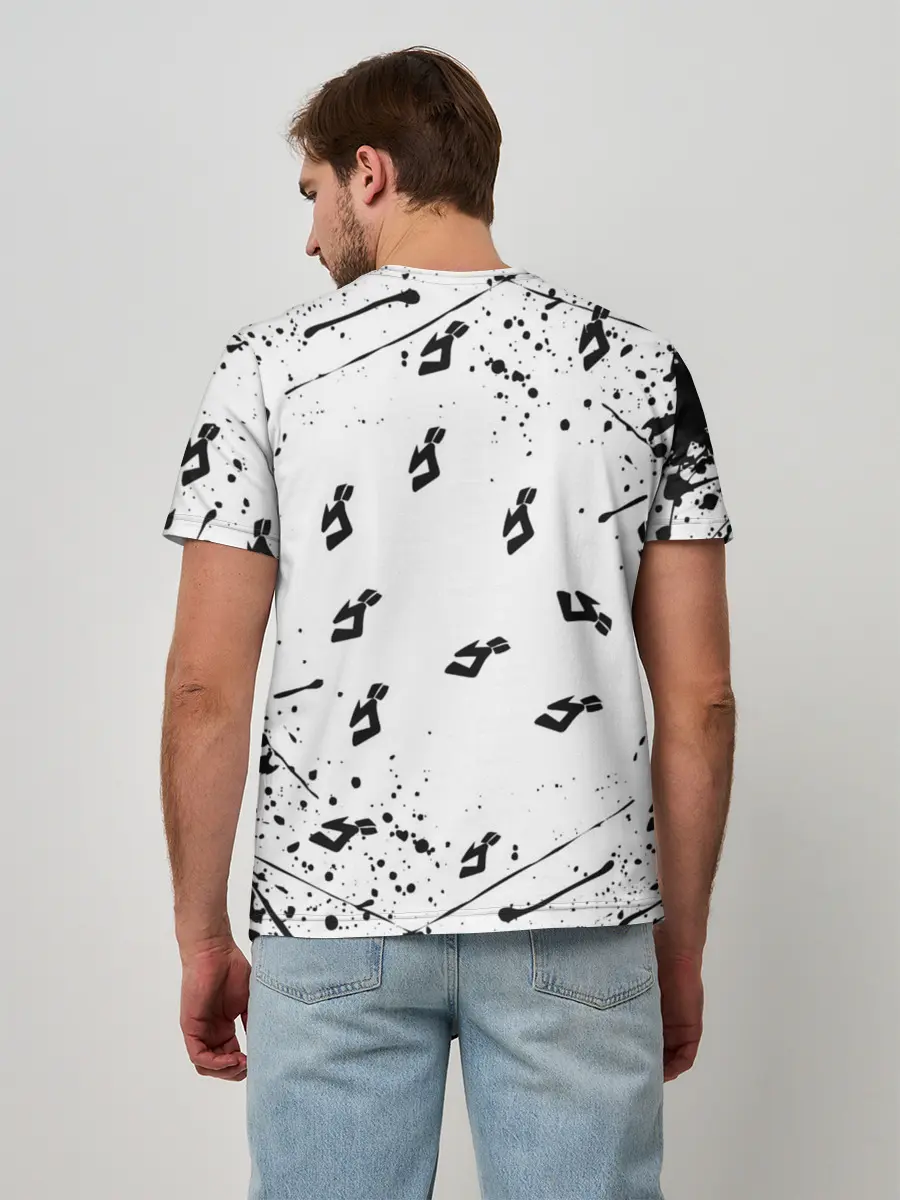 Мужская базовая футболка / KILLER QUEEN черные брызги