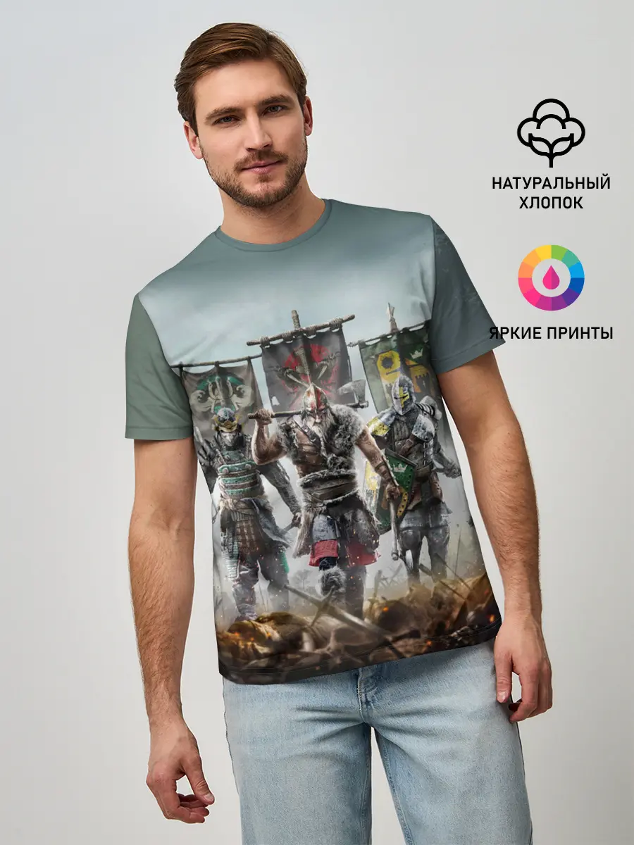 Мужская базовая футболка / For Honor
