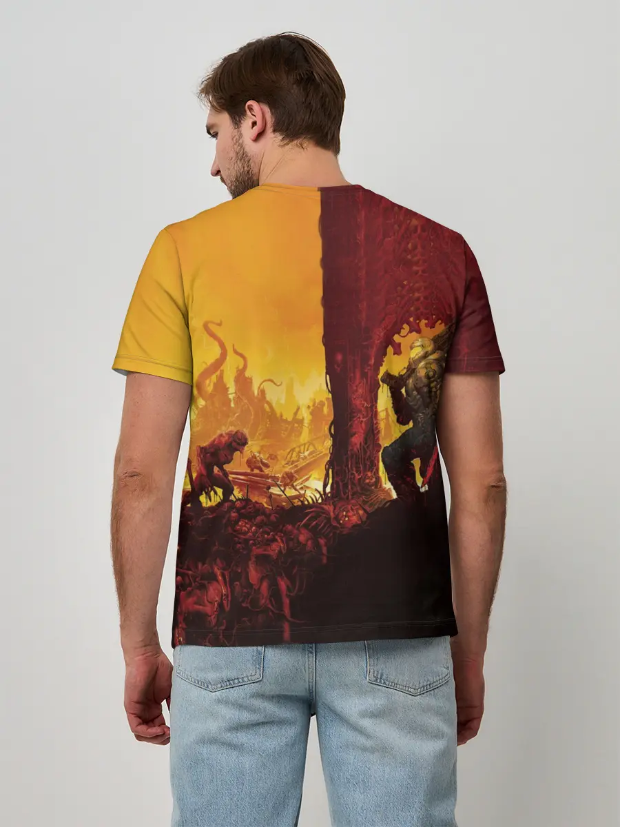 Мужская базовая футболка / DOOM eternal 2020