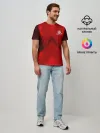 Мужская базовая футболка / Lexus car sport RED