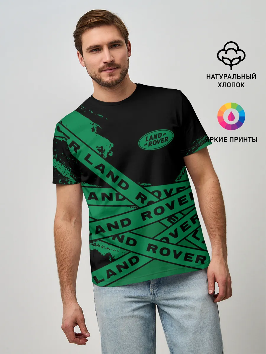 Мужская базовая футболка / Land Rover - Strokes
