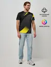 Мужская базовая футболка / SPORT WEAR YELLOW
