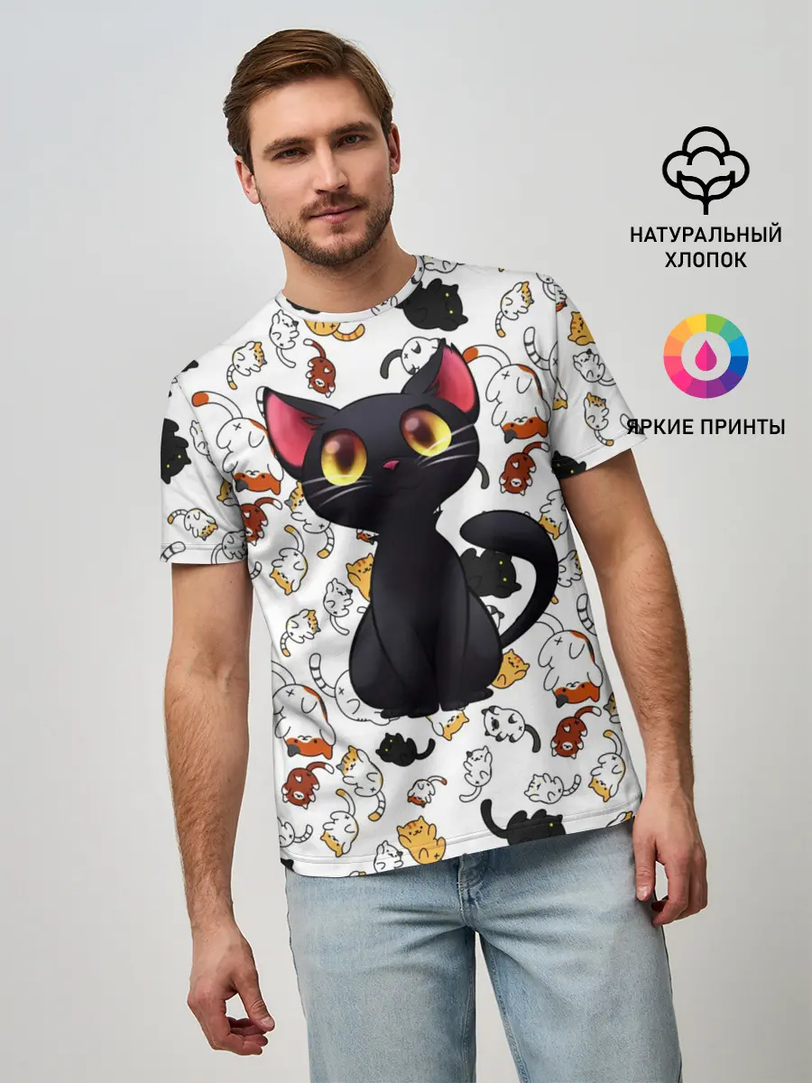 Мужская базовая футболка / Котэ | Котята