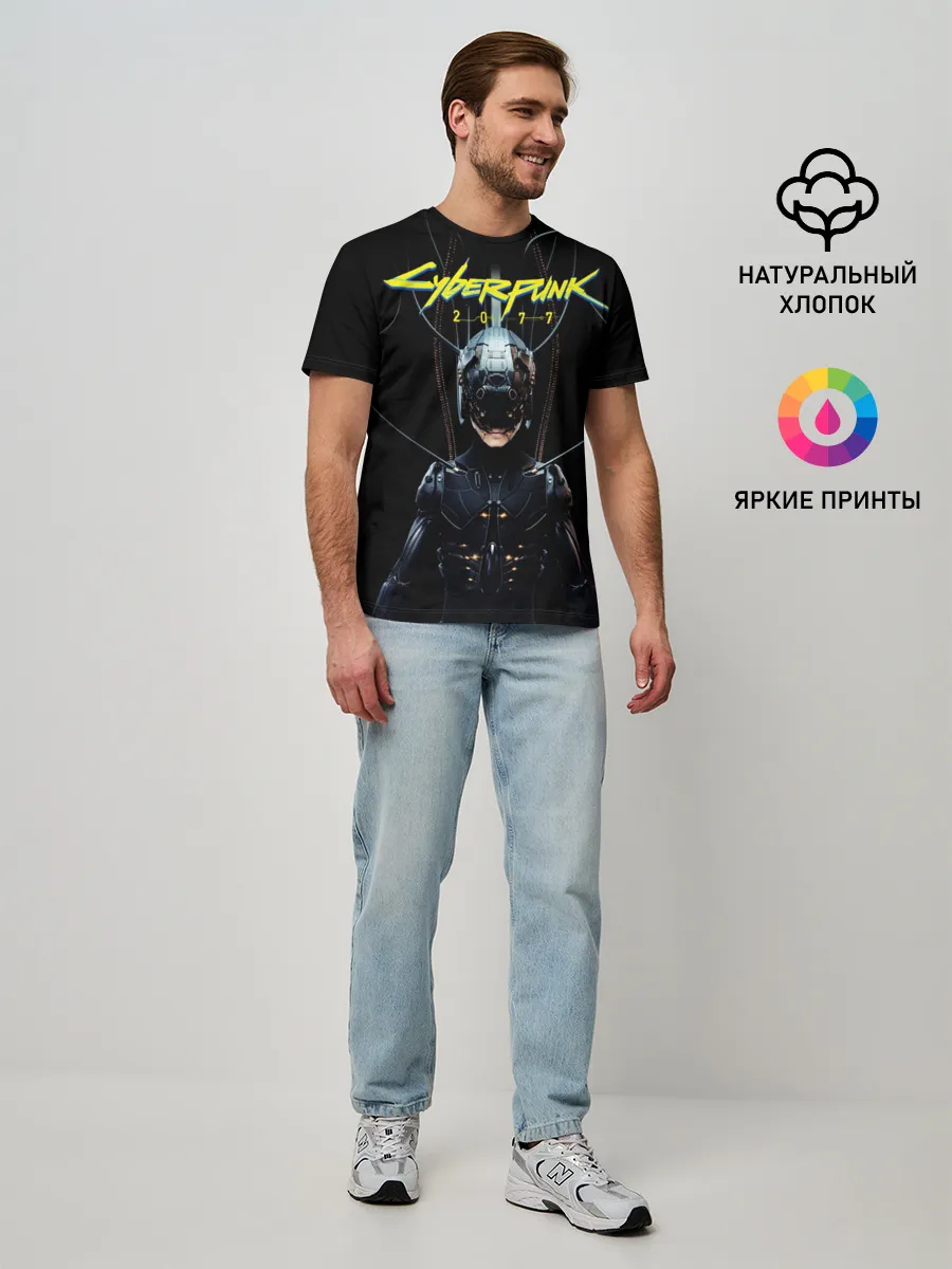 Мужская базовая футболка / Cyberpunk 2077
