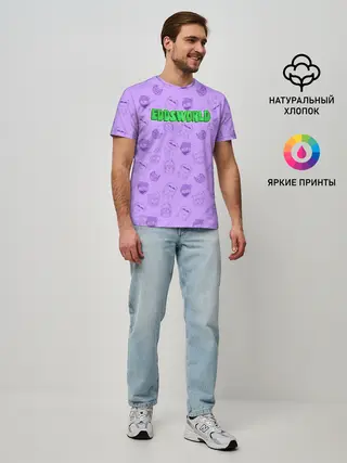 Мужская базовая футболка / Pattern EDDSWORLD