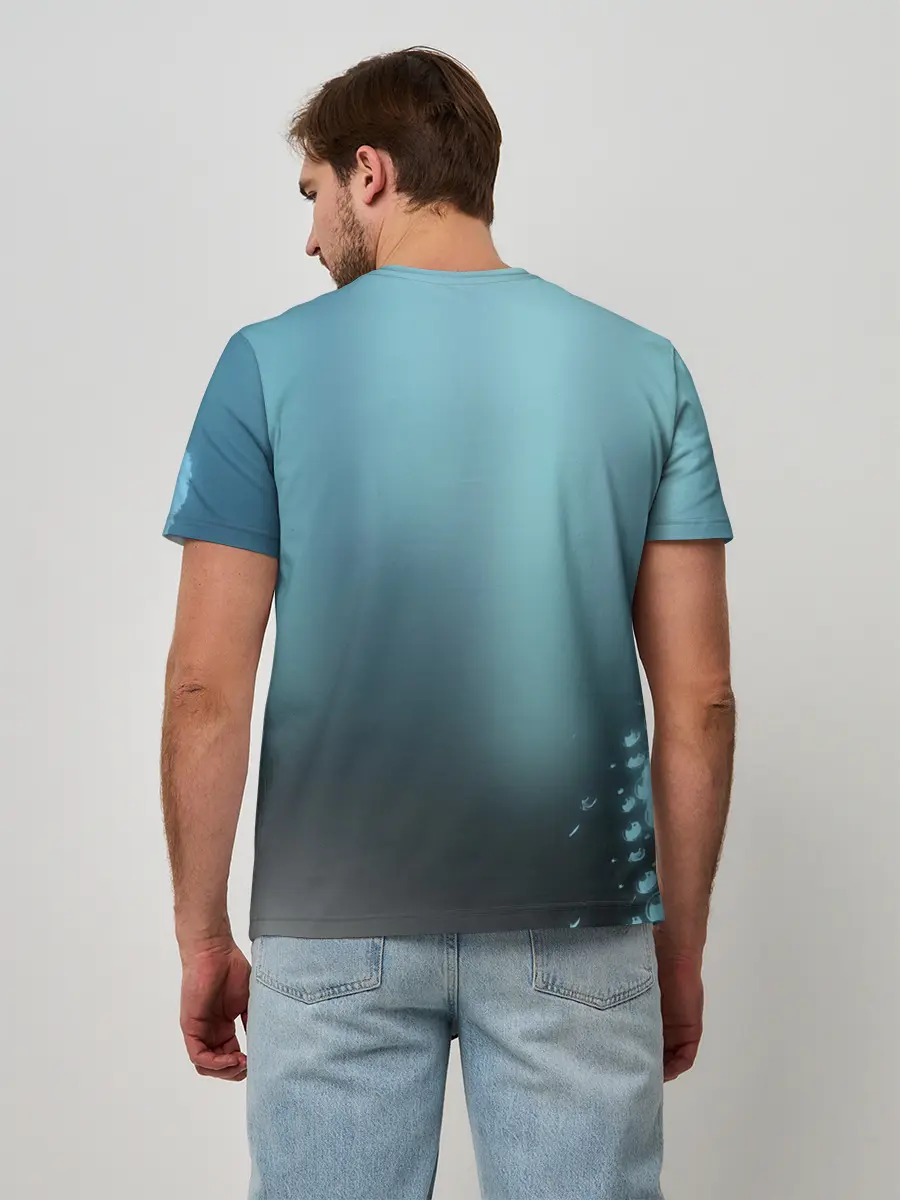 Мужская базовая футболка / Водяные свечения