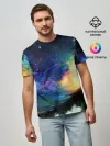 Мужская базовая футболка / Космические краски