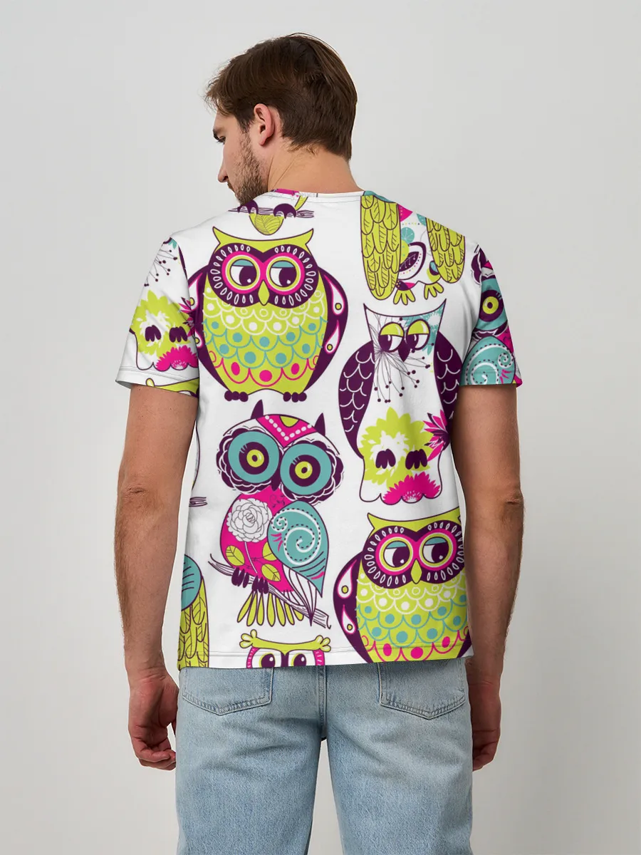 Мужская базовая футболка / МУДРЫЕ СОВЫ | WISE OWLS