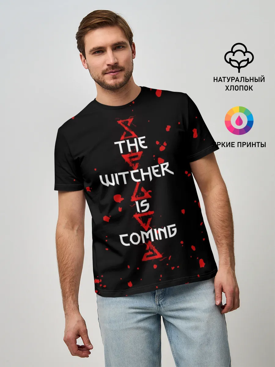 Мужская базовая футболка / The Witcher Is Coming
