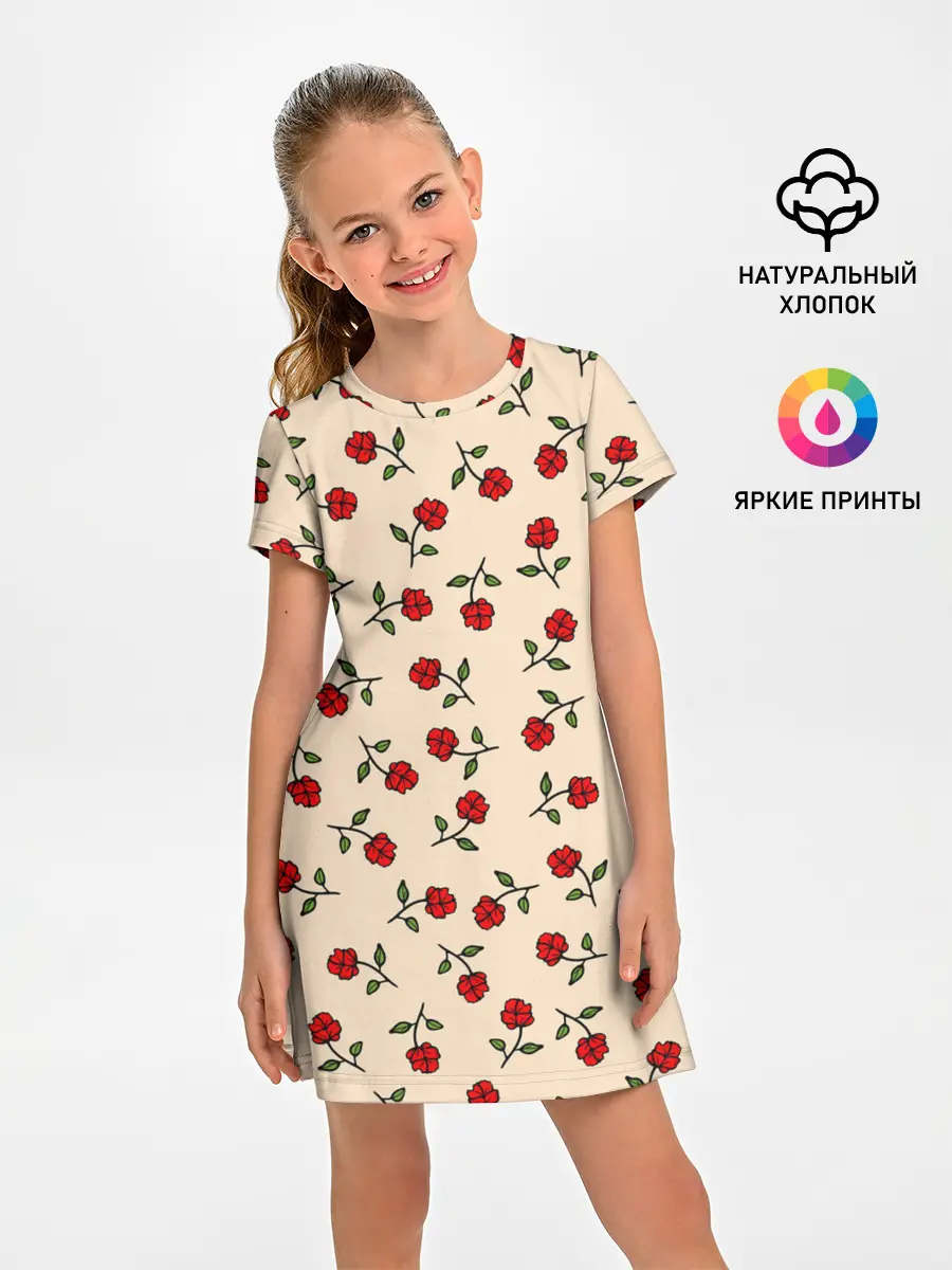 Детское платье / Прованс из роз