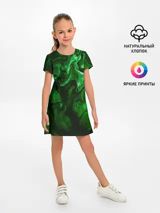 Детское платье / Кислотные разводы