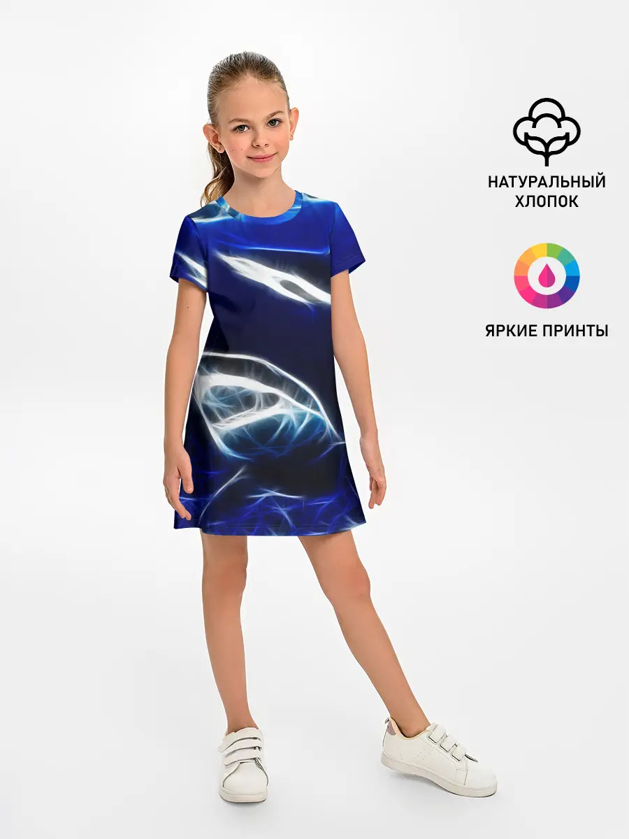 Детское платье / ДЕЛЬФИН В МОРЕ.