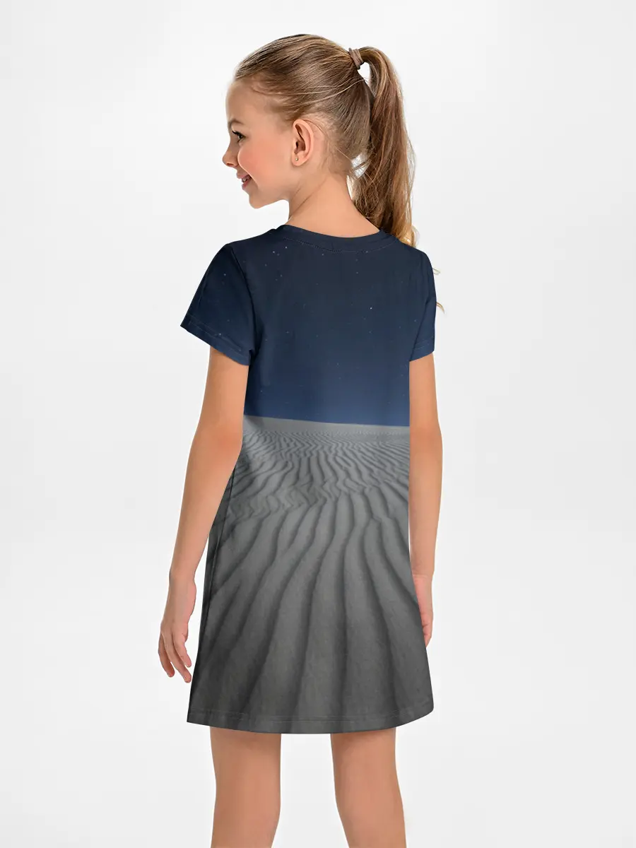 Детское платье / Пустыня дюна песок ночь