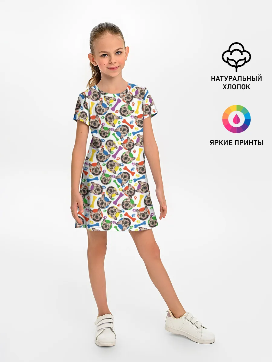 Детское платье / Французский Бульдог