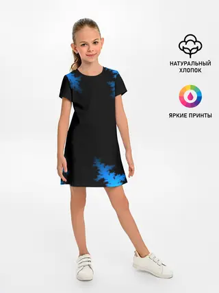 Детское платье / Морозный узор