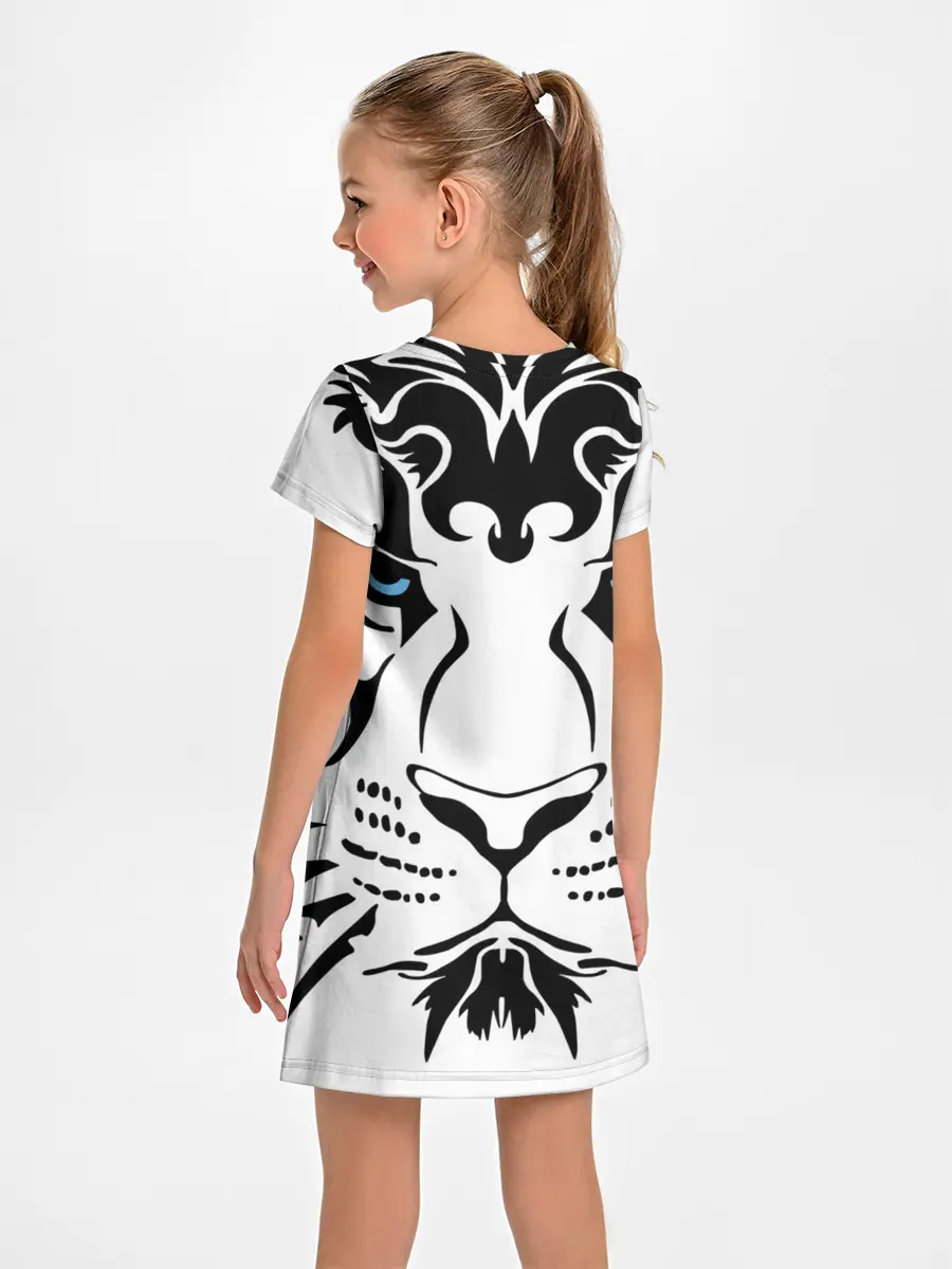 Детское платье / Водяной голубоглазый тигр