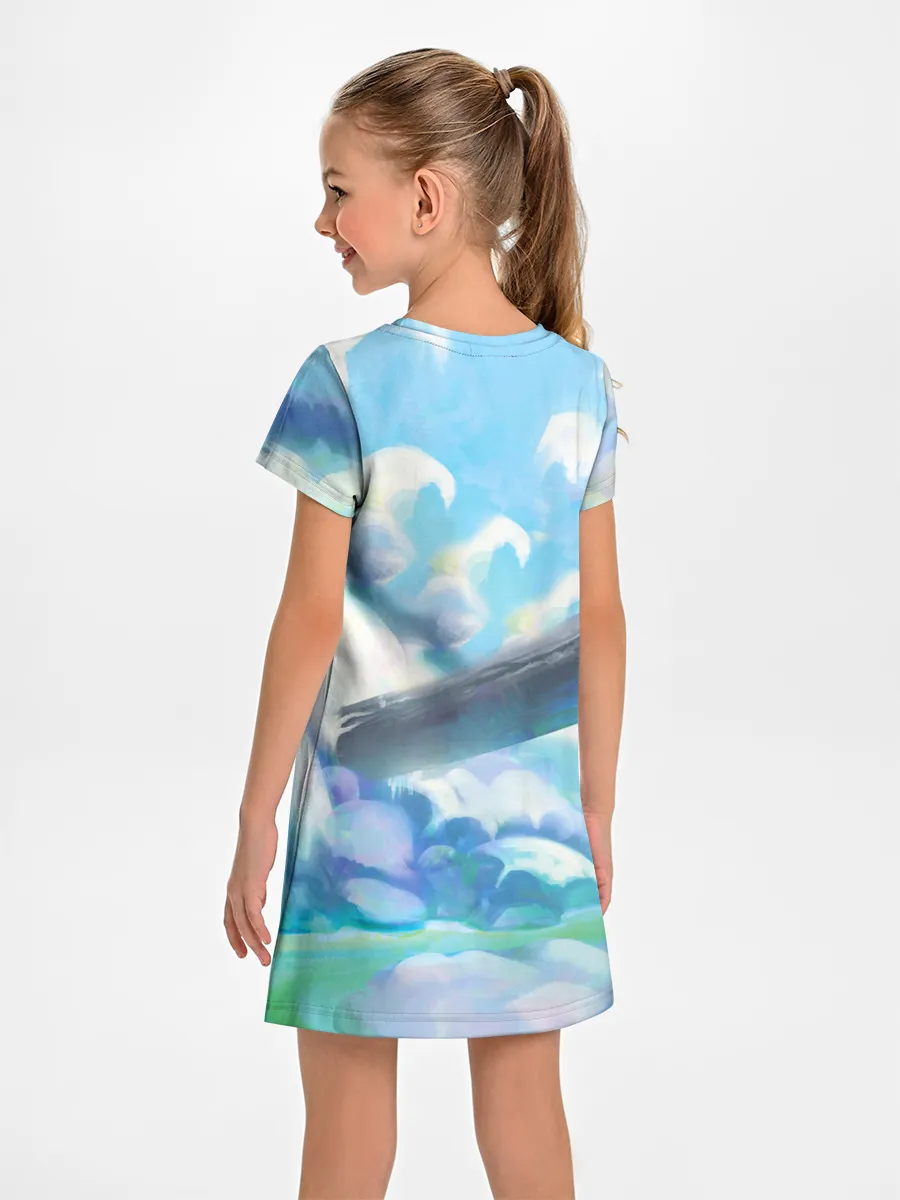 Детское платье / Снежный котенок