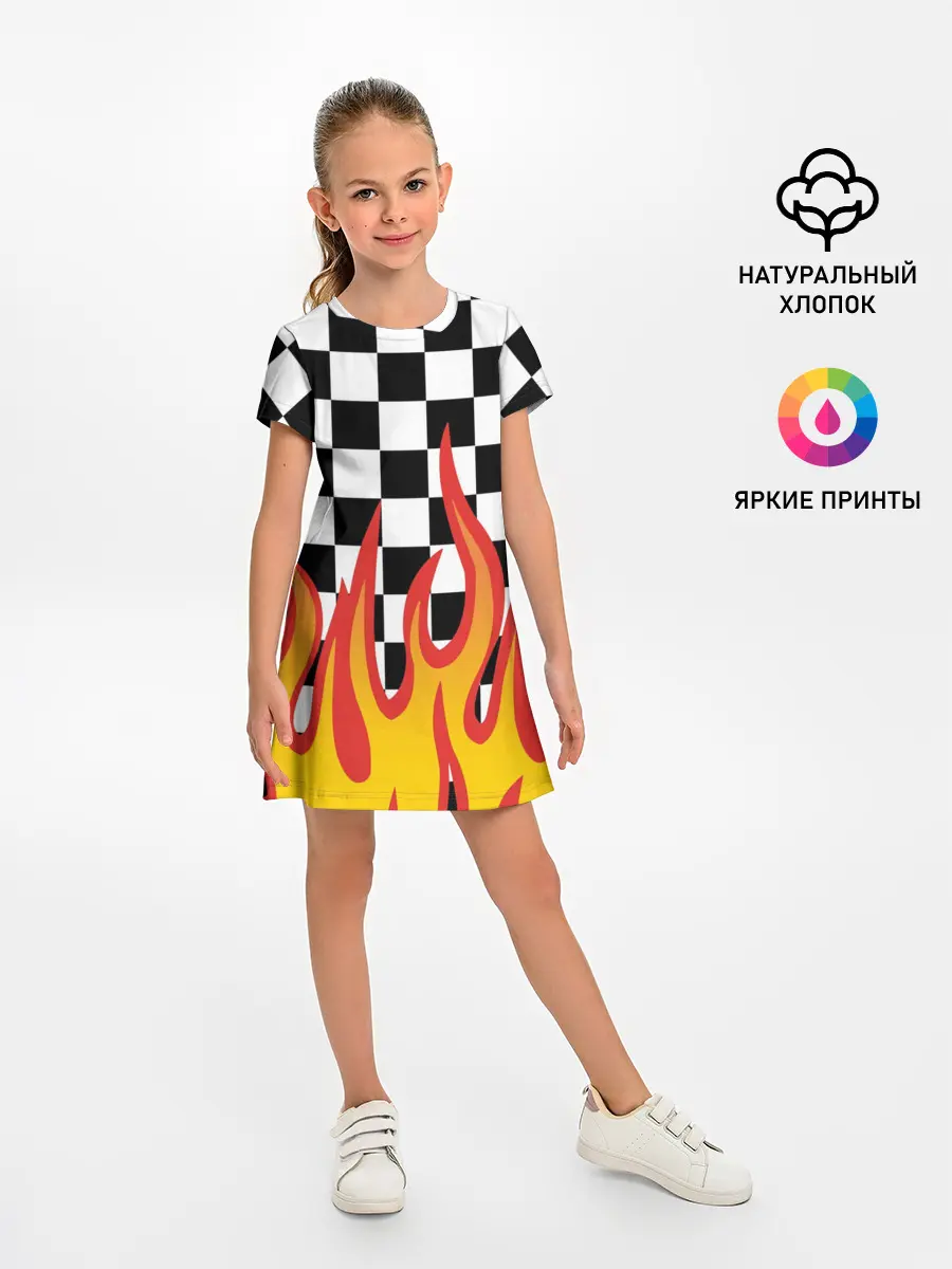 Детское платье / ОГОНЬ / УЗОР / PATTERN