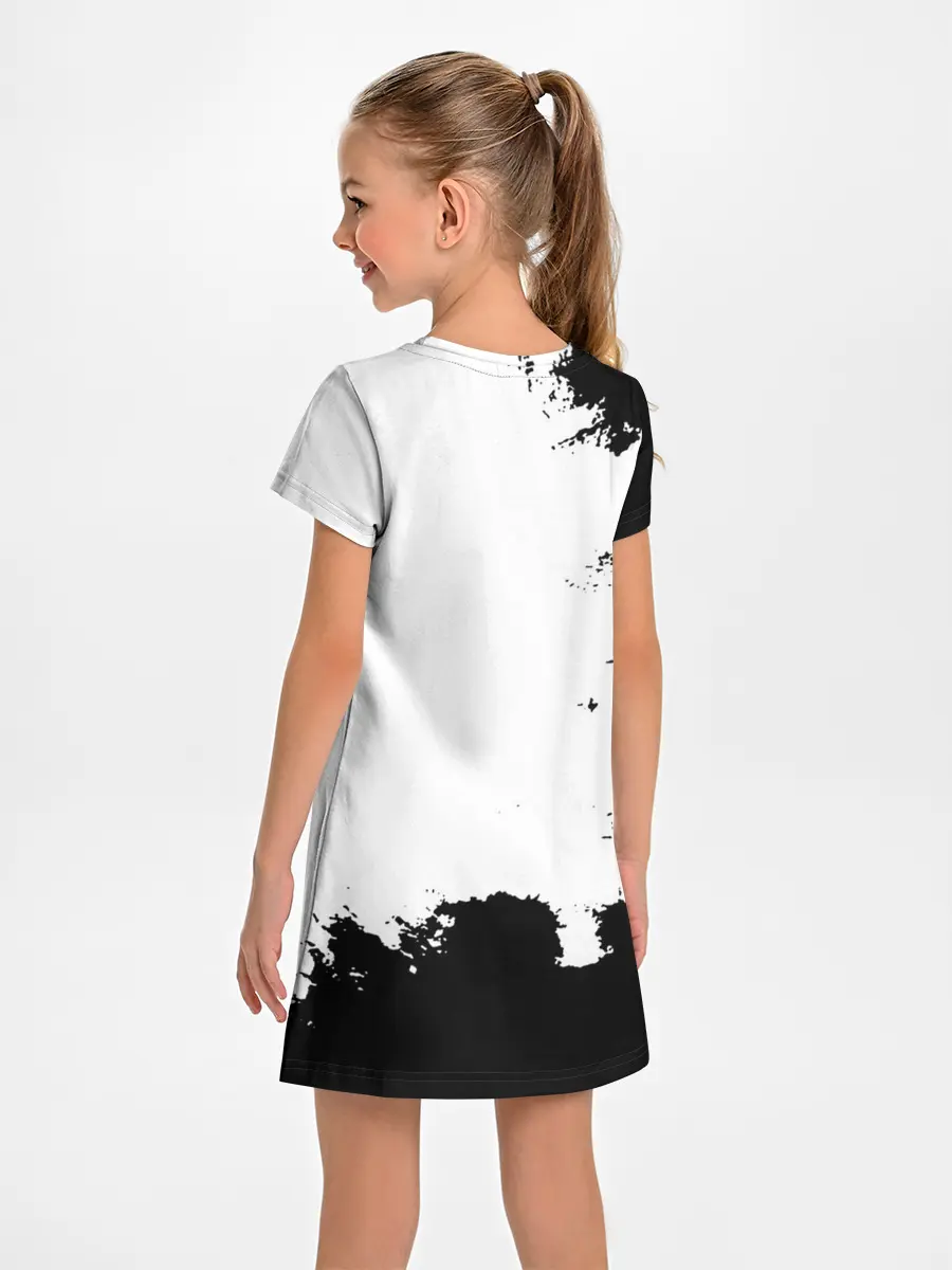 Детское платье / Чёрный клевер кричащий Аста