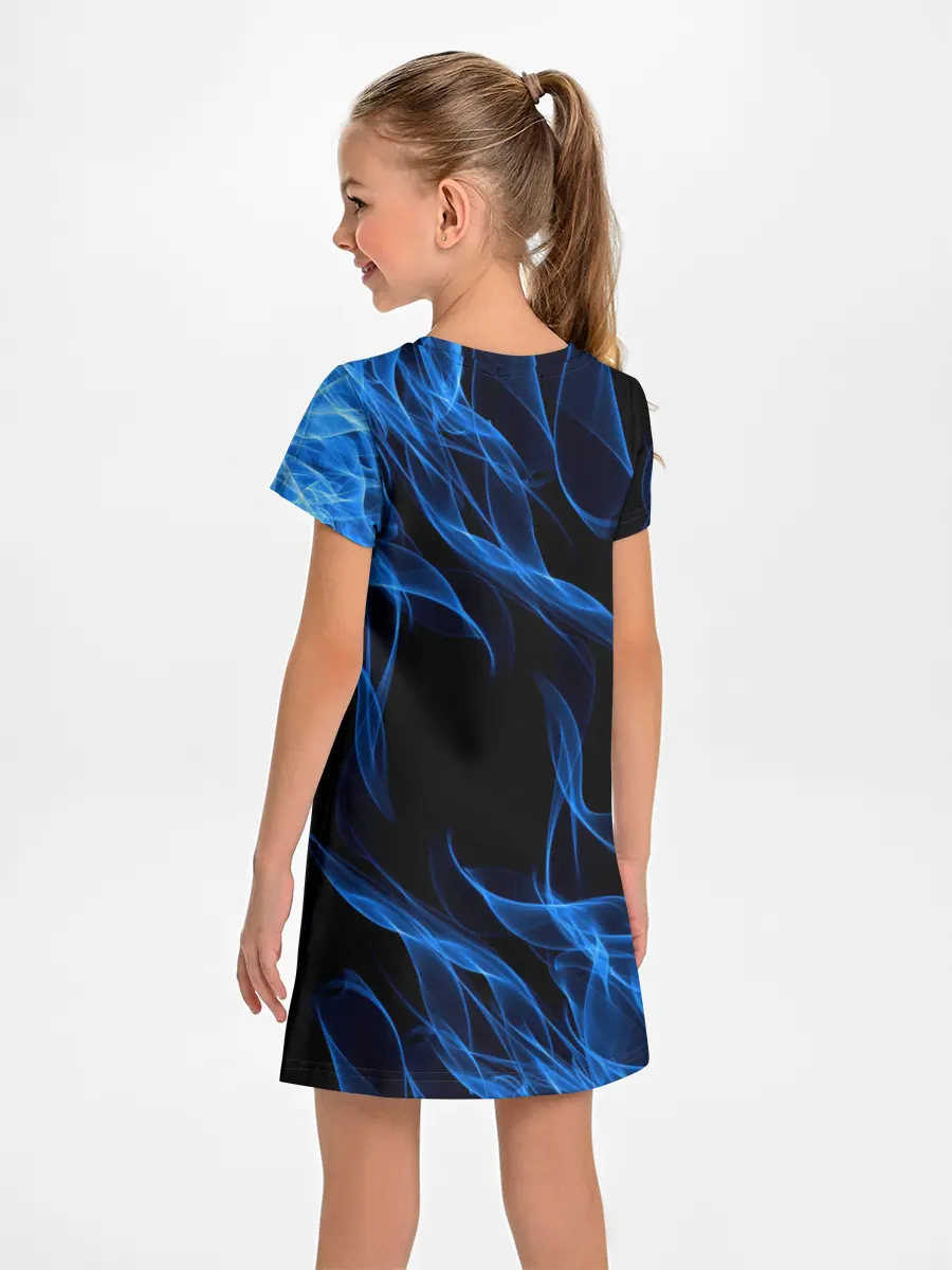 Детское платье / BLUE FIRE FLAME