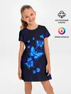 Детское платье / Неоновые бабочки