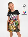 Детское платье / Jojo герои на черном