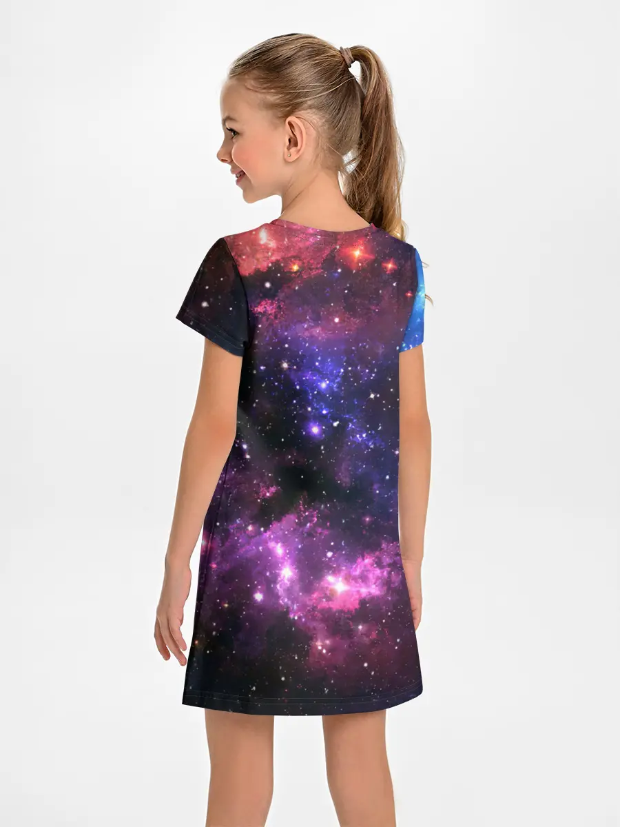 Детское платье / Космическое небо