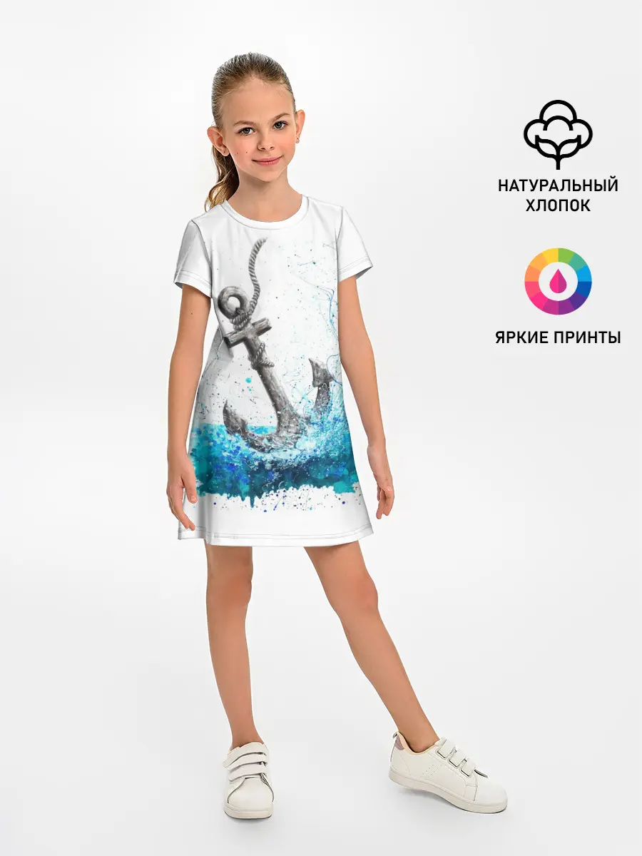 Детское платье / Якорь На Холсте