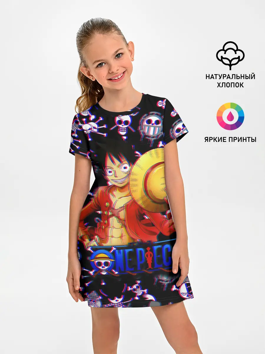Детское платье / Луффи One Piece | Glitch