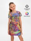 Детское платье / НЕОНОВЫЕ ЛИНИИ / АБСТРАКЦИЯ