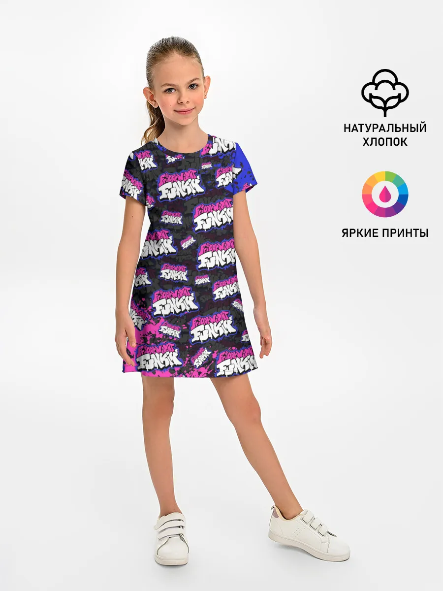 Детское платье / FRIDAY NIGHT FUNKIN ЛОГОБОМБИН
