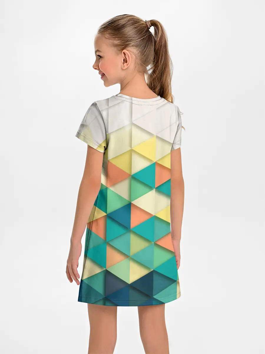 Детское платье / Ромбики