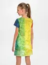 Детское платье / разноцветный акварель градиент