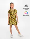 Детское платье / Леопард желтый
