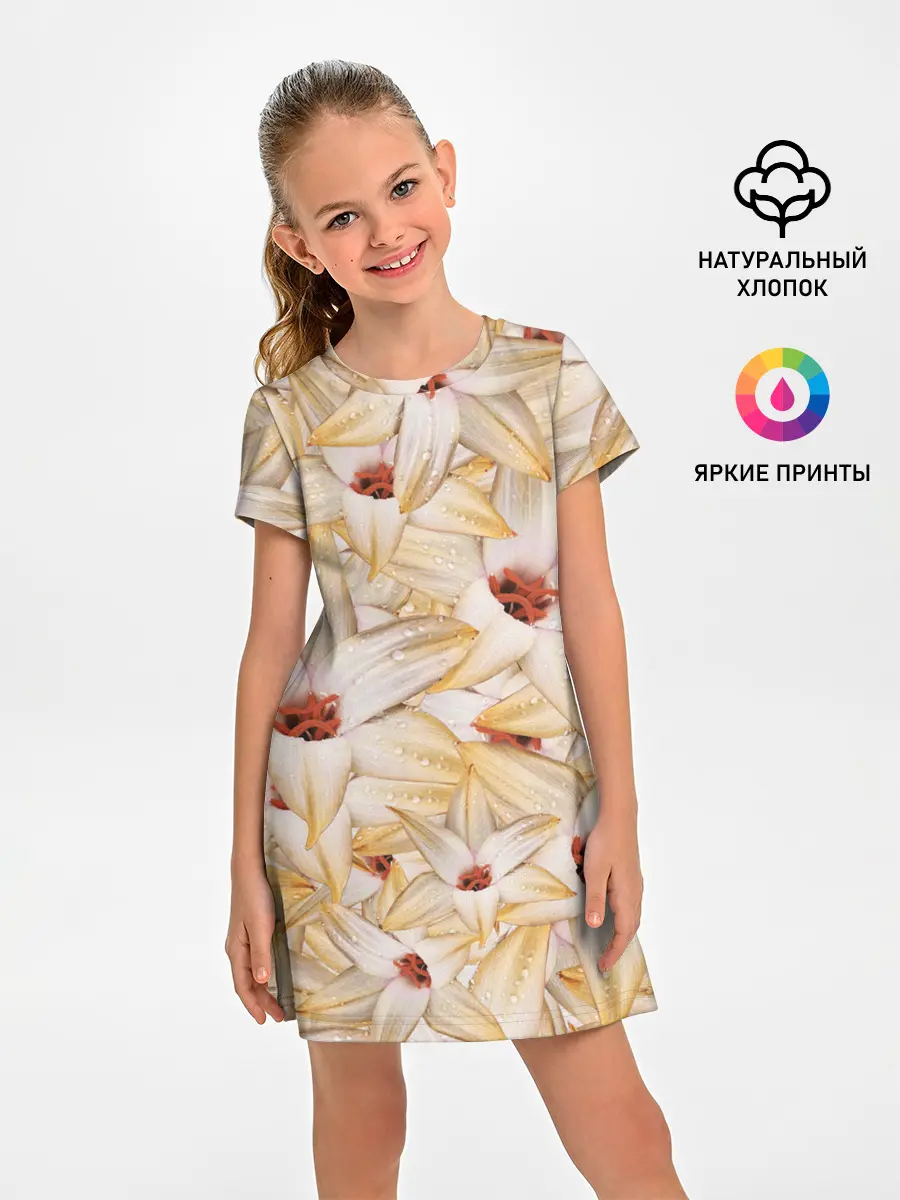 Детское платье / Яркие Цветы