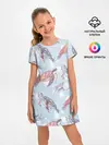 Детское платье / подводный мир черепахи медузы