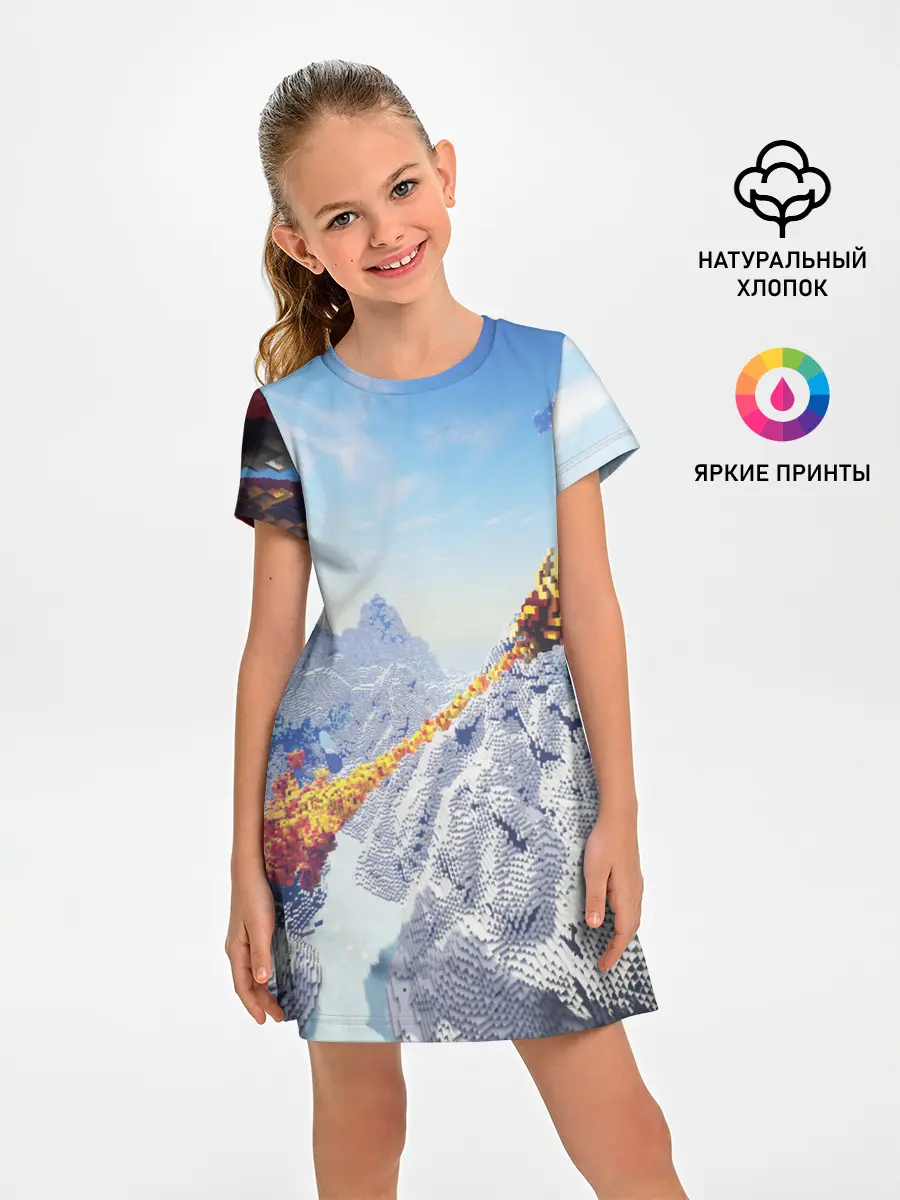 Детское платье / MINECRAFT