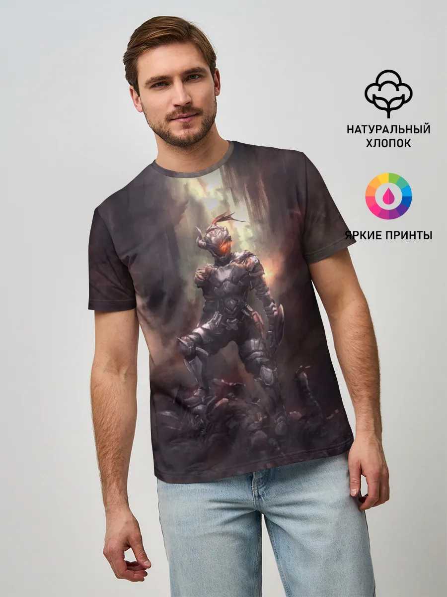 Мужская базовая футболка / Goblin Slayer darkness
