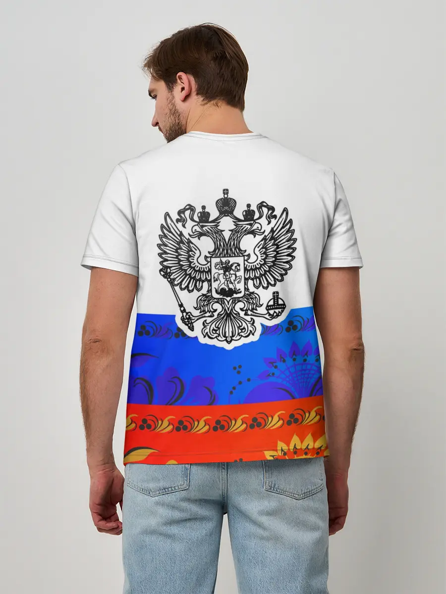 Мужская базовая футболка / Russia 3