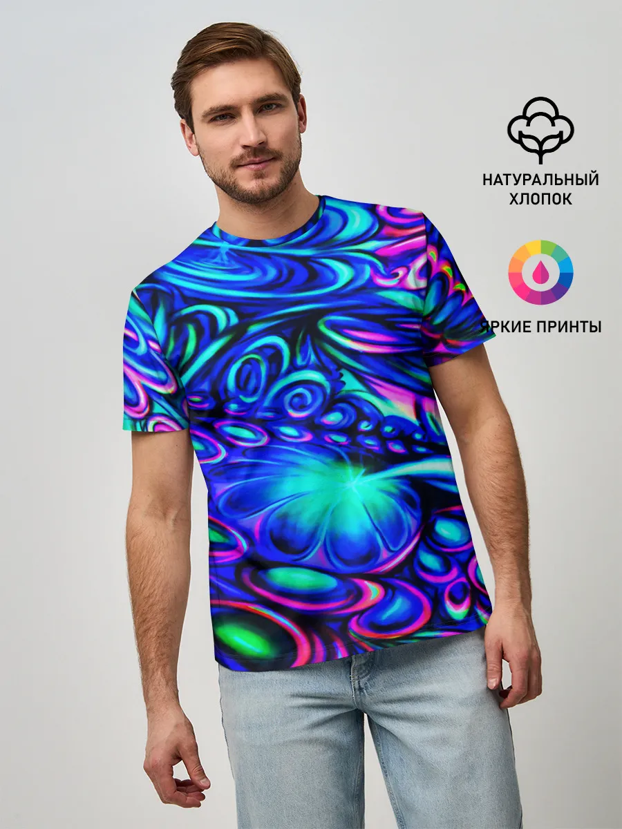 Мужская базовая футболка / PSY NEON