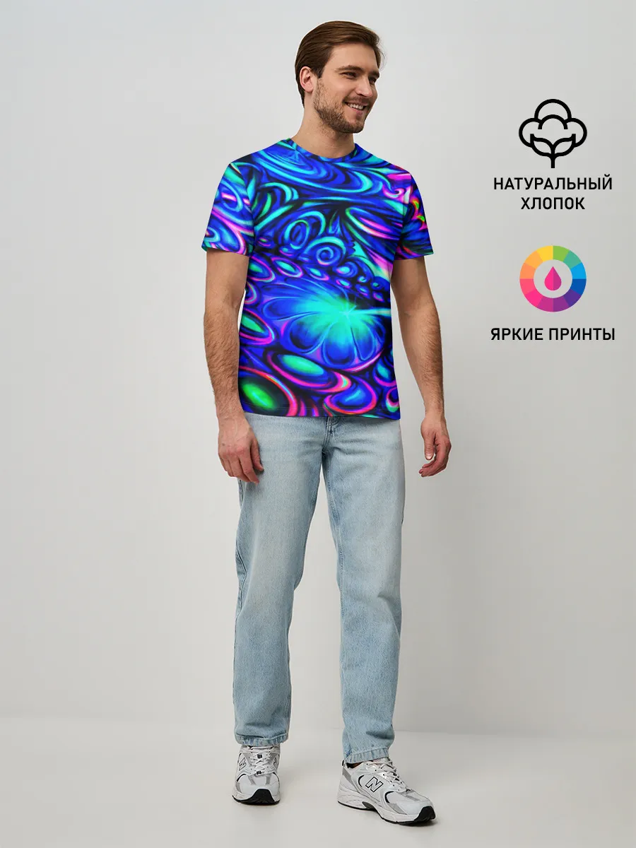 Мужская базовая футболка / PSY NEON