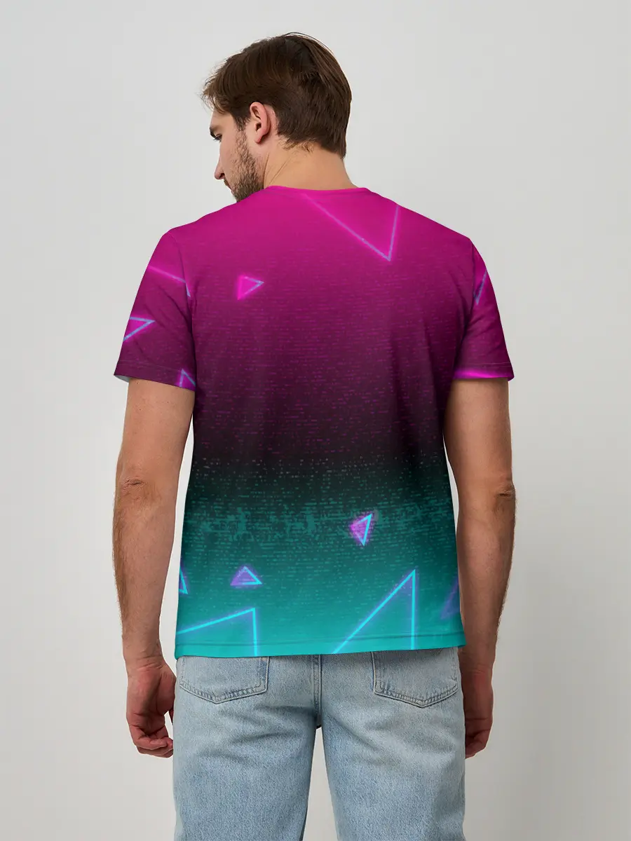 Мужская базовая футболка / НЕОНОВЫЙ ЧУЖОЙ