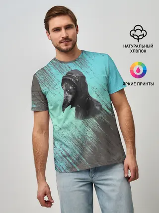 Мужская базовая футболка / Чумной доктор