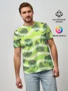 Мужская базовая футболка / Тропический фон