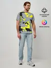 Мужская базовая футболка / Yellow camouflage