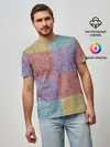 Мужская базовая футболка / Patchwork
