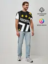 Мужская базовая футболка / JUVENTUS / ЮВЕНТУС / ПОРЕЗЫ